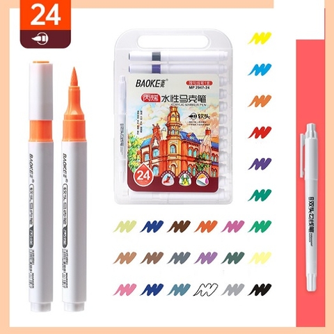 Bút lông màu Acrylic Marker Baoke MP2947-24 24 màu