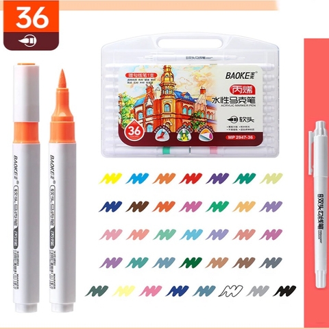 Bút lông màu Acrylic Marker Baoke MP2947-36 36 màu