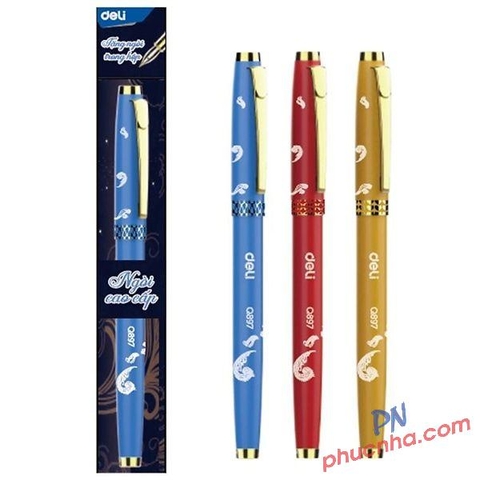 Bút máy kim loại (tặng kèm ngòi) Deli Q897 (12)