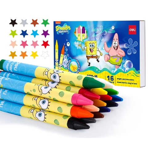 Bút sáp màu hình bọt biển Deli C219