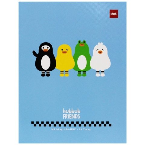 Tập HS Deli A96-HBF 96tr 120gsm 5 ô ly (5/100)
