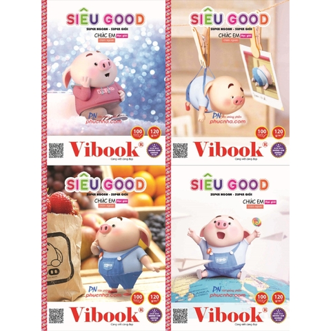 Tập HS Vĩnh Tiến Vibook Siêu Good 100 trang, 120gsm, 4 ôly (5/100)