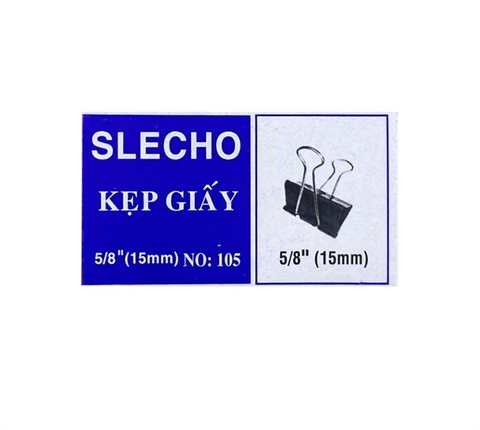 Kẹp bướm đen Slecho 15mm/ 19mm/ 25mm/ 32mm/ 41mm/ 51mm (12 cái/ hộp)