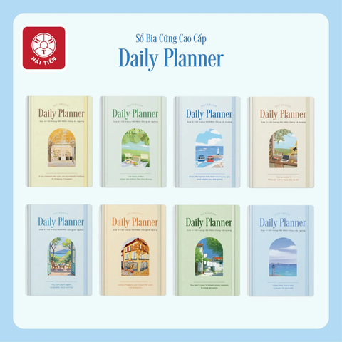 Sổ bìa cứng Hải Tiến Daily Planner 5 9806 135x195mmmm 160 trang 100gsm - Kẻ caro (56)