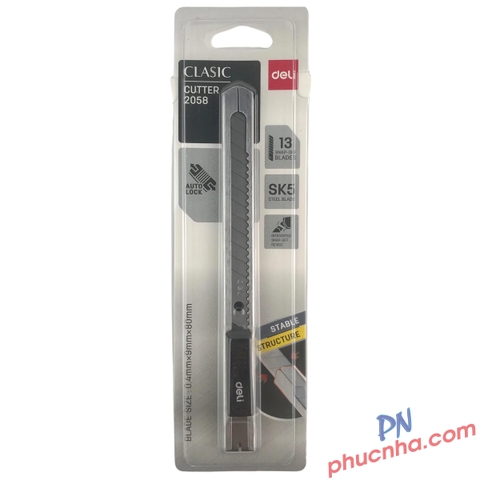 Dao rọc giấy Deli 2058 nhỏ 9mm (24)