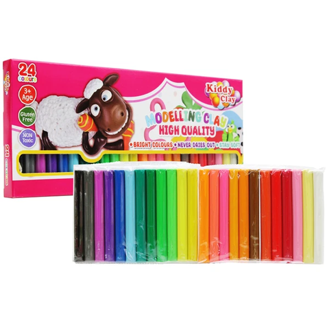 Đất nặn Kiddy Clay 24 màu 500g BX-500-24 (36)