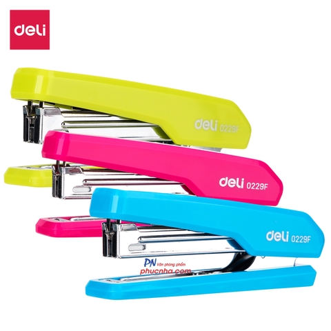 Bấm kim Deli 0229F no. 10 (2 băng kim) (12)
