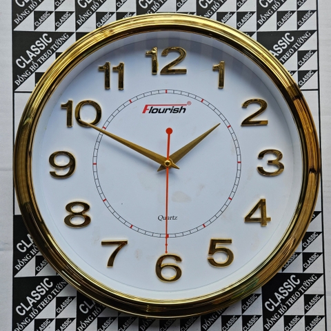 Đồng hồ treo tường Flourish tròn BF16 34cm