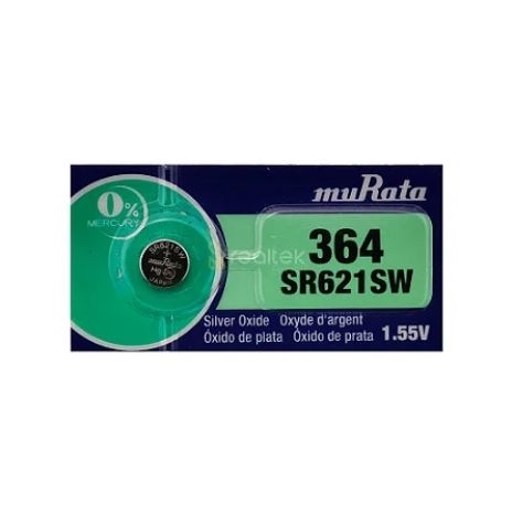 Pin 364, SR621SW, AG1, 621 1.55V Sony (5 viên/ vỉ)
