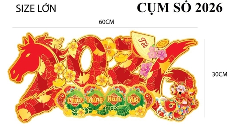 Hình giấy ép nhũ dán cửa trang trí Tết