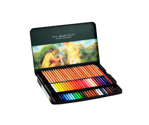 Chì màu nước Marco 3120-48TN 48 màu cao cấp Renoir hộp thiếc