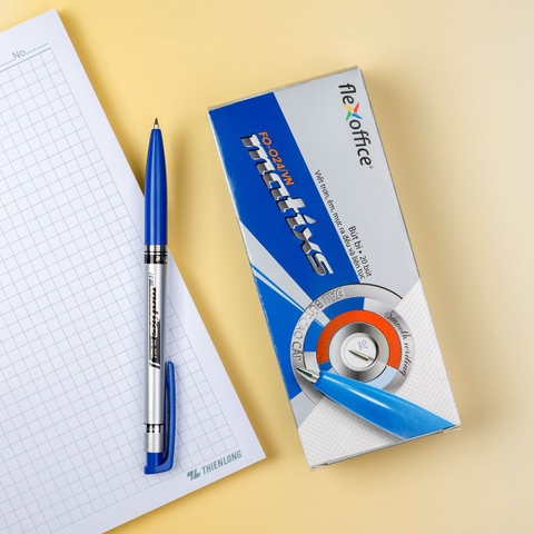 Bút bi Thiên Long FO-024/VN 0.7mm, mực xanh (20) - Bút bi FO024 Thiên Long