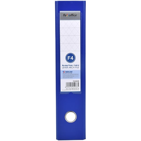 Bìa còng Thiên Long FO-BC08 7cm F4 2 mặt xi, xanh đậm (40)