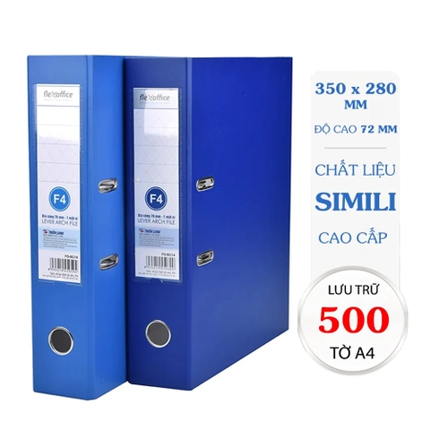 Bìa còng Thiên Long FO-BC14 7cm F4 1 mặt xi, xanh đậm (40)