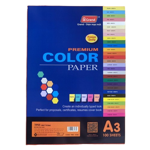 Giấy bìa màu đặc biệt A3 Grand