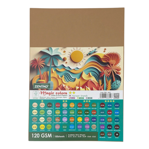 Giấy bìa màu đặc biệt A4 120gsm Zentino TMG-8652