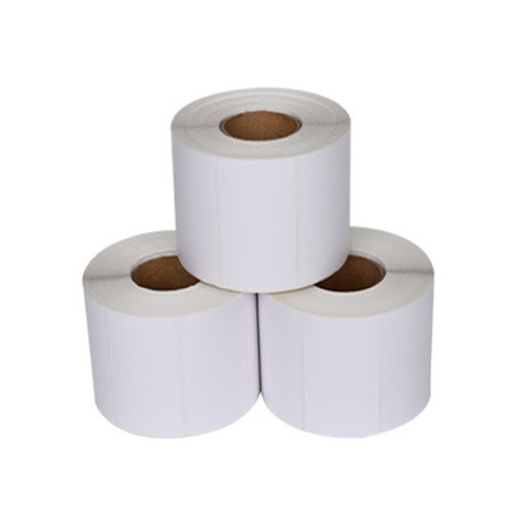 Giấy decal nhiệt in tem ,nhãn, mã vạch 1 tem 58x40mm 30m ~ 665 tem (4 cuộn/ cây)