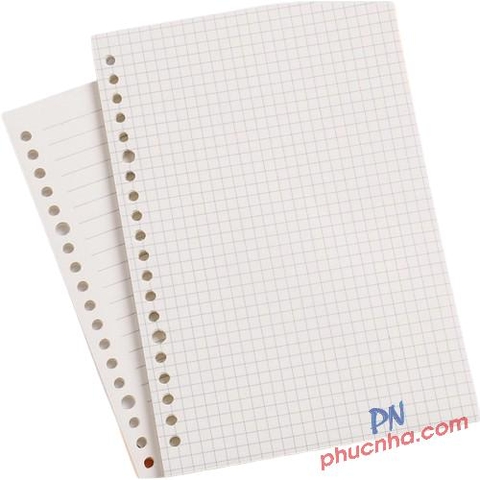 Giấy đục lỗ, ruột sổ còng B5 250x172mm 26 lỗ 50 tờ