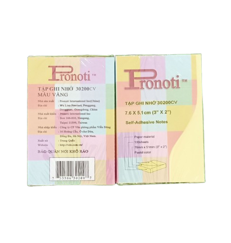 Giấy note dính 30200 - 3x2 Pronoti