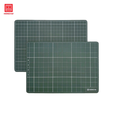 Bảng học sinh Hồng Hà 3447 4 ô ly 21x31cm bảng gỗ viết phấn màu xanh rêu đậm