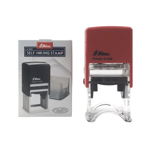 Hộp dấu Shiny S542 42x42mm, không nội dung, mực đỏ
