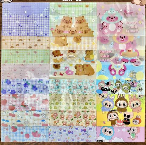 Bìa nút hình dày A4 nhiều mẫu (12)