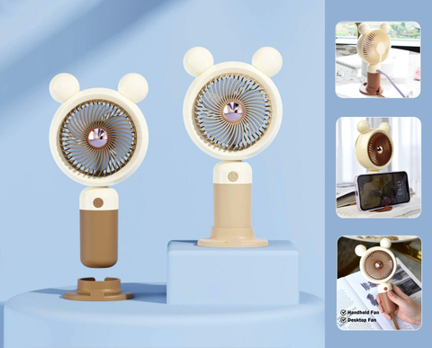 Quạt sạc cầm tay có chân đế YS2311