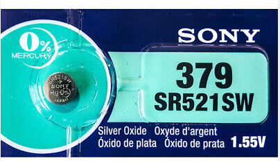 Pin 379, SR521SW, AG0 1.5V Sony (5 viên/ vỉ)