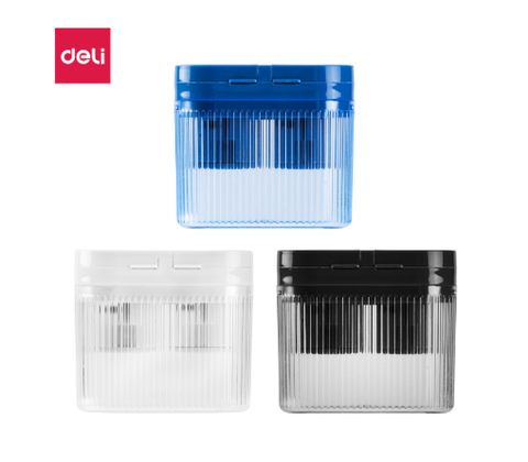 Chuốt bút chì Deli H553 2 lỗ  có hộp dựng (12)