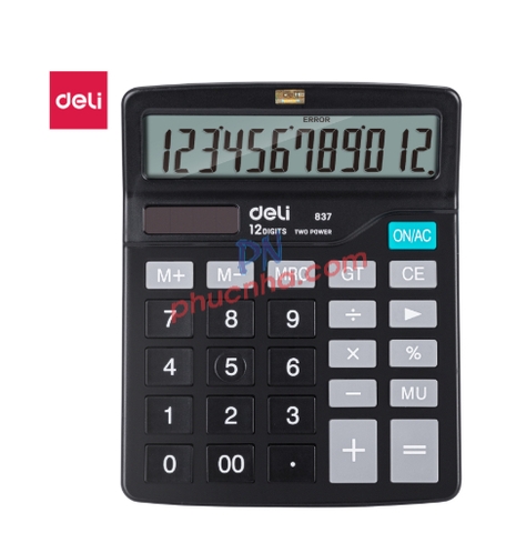 Máy tính bàn Deli E837 12 số