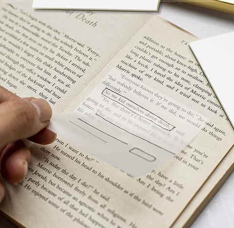 Giấy note nhựa trong suốt 3x3in 206 50 tờ keo