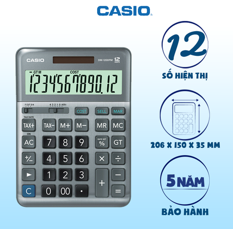 Máy tính Casio DM-1200FM