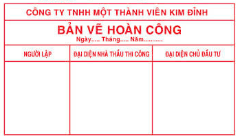 Dấu cán bản vẽ hoàn công cán gỗ