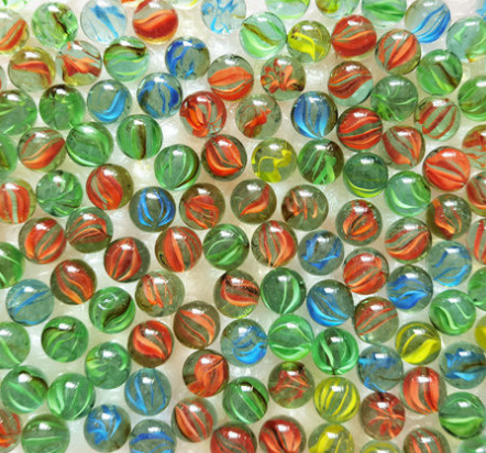 Bi ve thủy tinh 8 khía/trong suốt 2.0cm (70)