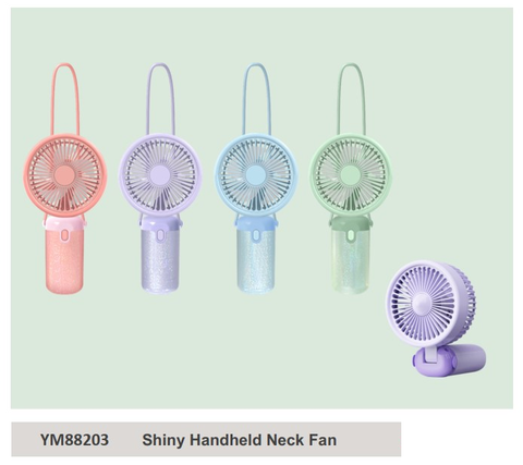 Quạt sạc cầm tay kèm dây đeo YM88203