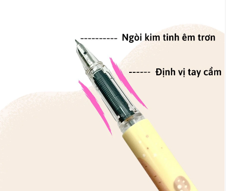Bút máy Thầy Ánh SH070 ngòi êm, mực xóa được