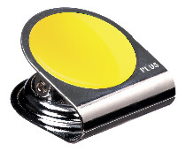 Kẹp bướm từ tính Plus 80-563 43mm size L Vàng