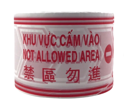 Dây rào cảnh báo an toàn "Khu vực cắm vào" 100 mét bản (7.5-8mm)