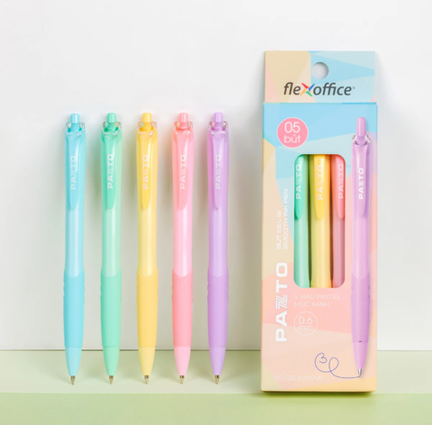 Bút bi gel Thiên Long FO-GELB039 Pazto - Mực xanh 0.6mm (5)