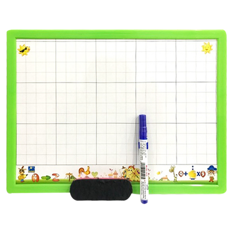 Bảng học sinh 2 mặt Bến Nghé BB-10 kèm bút, lau 4 ô ly (50)