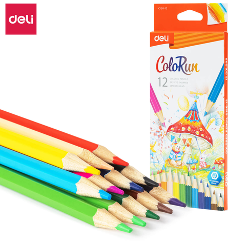 Bút chì màu Deli Colorun C130-12 12 màu (24)