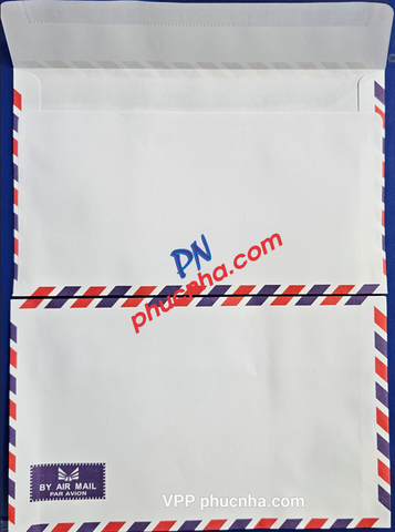 Bao thư sọc bưu điện (keo thấm nước) 11x18cm 70gsm (50 cái/x)