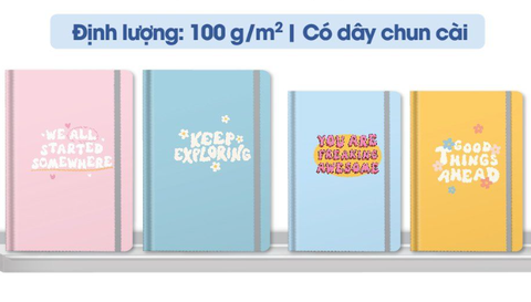 Sổ bìa cứng Hải Tiến Dream6 7888 A5 160tr 100gsm kẻ chấm