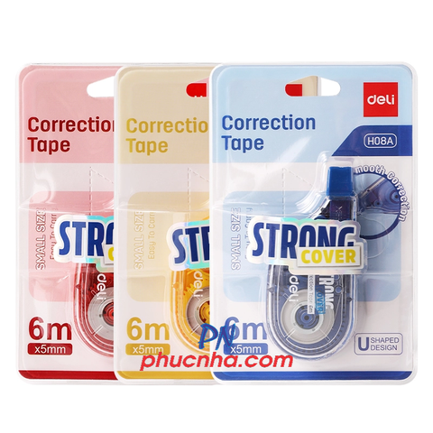 Bút xóa kéo Deli H08A 6m x 5mm