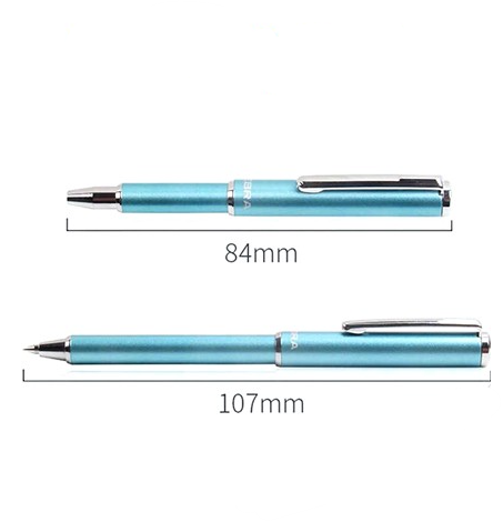 Bút bi trượt Zebra BA55-BK-BL mini 0.7mm, mực xanh