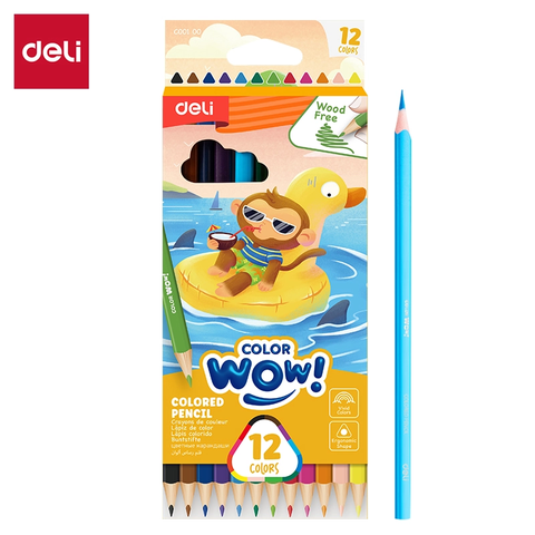Bút chì màu Deli Leisure Holiday C00100 12 màu