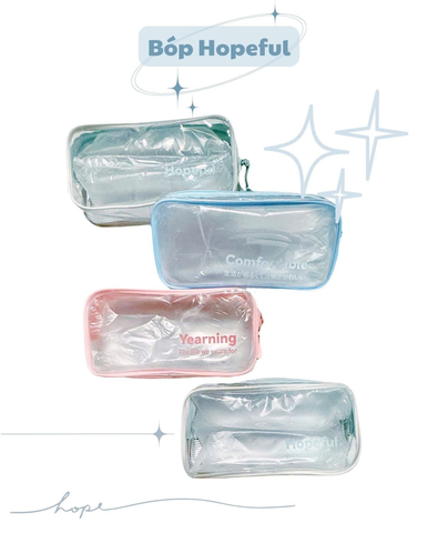 Bóp viết nhựa trong Hopeful 190x100x50