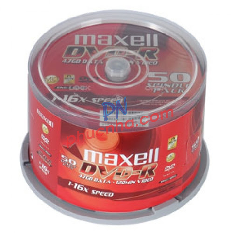 Đĩa DVD-R 4.7GB Maxell (hộp 50 cái)