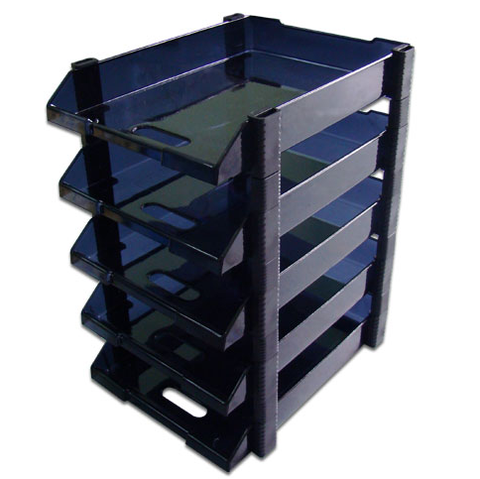 Kệ hồ sơ ráp 3 tầng mica A4 Xukiva 175-5 chốt mica