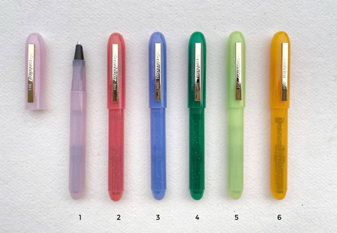 Bút máy Cánh Diều 204 ngòi lá tre cài vàng thanh đậm